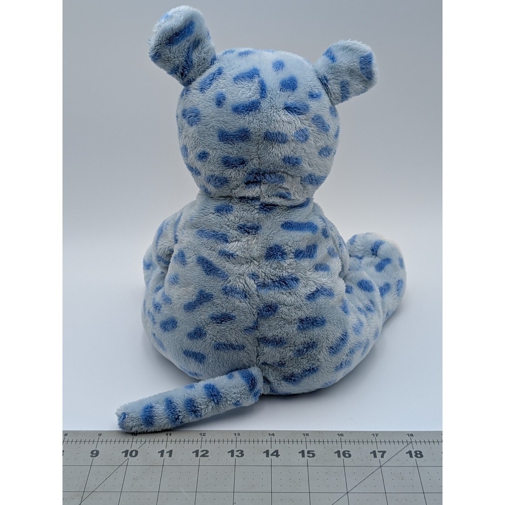 Animal Alley Baby Cat Leopard Plush Blue 10 Inch Stuffed Animal Toy - Picture 5 of 11